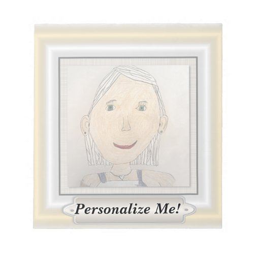 Custom Frame to Add Your Art Or Photo Notepad