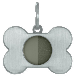 Custom Framed Pet Tag – Split Moss Design
