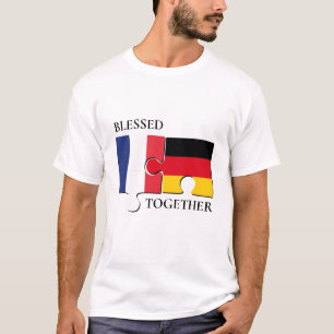 Custom FRANCE GERMANY Blessed T-Shirt