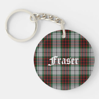 Custom Fraser Dress Tartan Plaid Key Chain