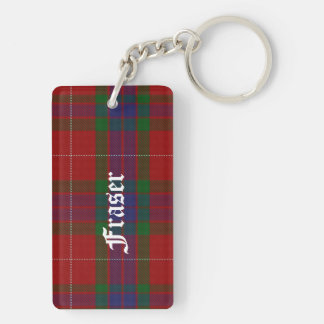 Custom Fraser Tartan Plaid Key Chain