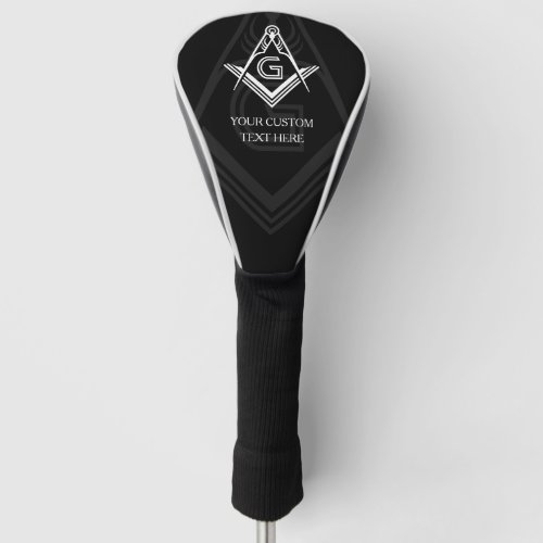 Custom Freemason Gifts  Masonic Golf Accessories Golf Head Cover