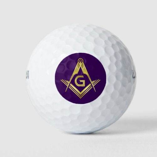 Custom Freemason Gifts  Masonic Golf Ball Stamp