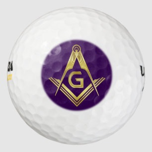 Custom Freemason Gifts Masonic Golf Ball Stamp