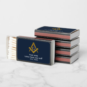 Custom Freemason Masonic Gifts Masonry Lodge Matchboxes