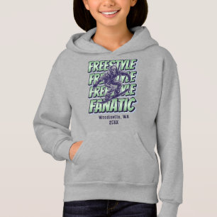 Custom Freestyle Snowboarding Location Date Name Hoodie