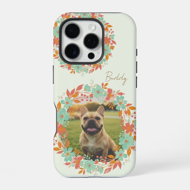Custom French Bulldog Photo Personalized Frenchie iPhone Case (Back)