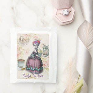Custom French Marie Antoinette Paris Tea Party Tea Bag Drink Mix