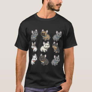 Custom Frenchie Art T-Shirt