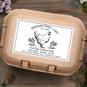 Custom Fresh Eggs Family Farm Rectangular Sticker