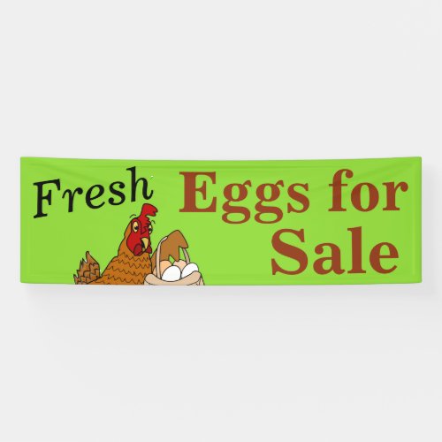 Custom Fresh Eggs for Sale Banner Customizable