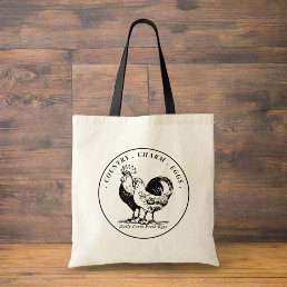 Custom Fresh Organic Eggs Farmhouse Business  Tote Bag