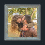 Custom Fridge Magnet With Faux Blue Wood Frame<br><div class="desc">Cute light blue colored faux weathered wood photo frame fridge magnet. Fun keepsake gift,  easily customizable with a photo of your choice.</div>