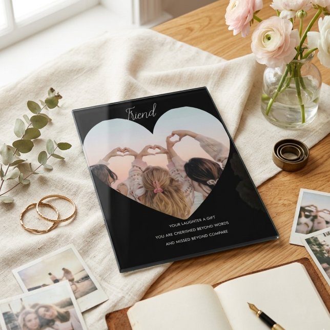 Custom Friend Memorial Plaque Tabletop Tribute (Creator Uploaded)