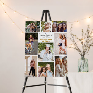 Custom Friends Collage Friendship Quote Foam Board