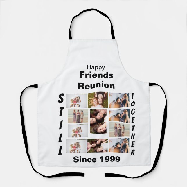 Custom Friends Reunion 11 Photo Collage Apron (Front)