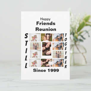 Custom Friends Reunion 11 Photo Collage Invitation