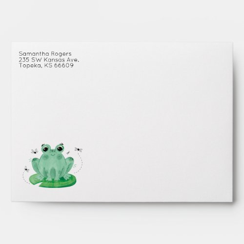 Custom Frog Envelope