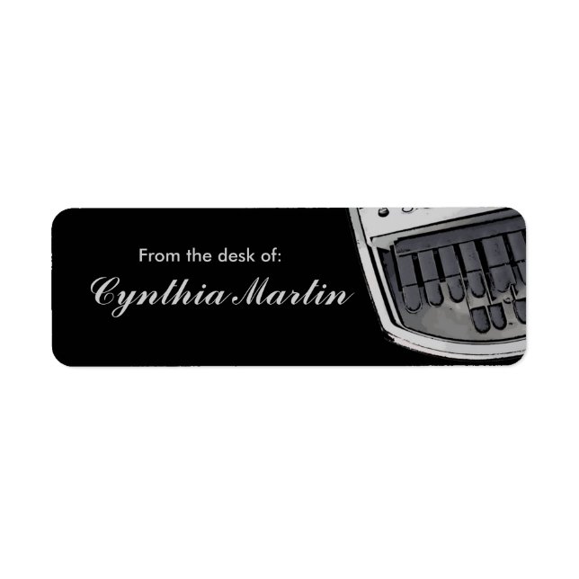 Custom from the desk of court reporter stickers (Front)