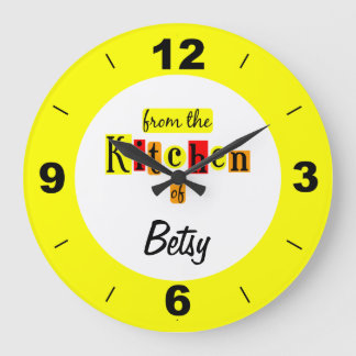 Custom From the Kitchen Of Yellow Clock