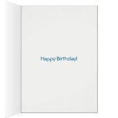 Custom Front 15th Birthday Bright Stripes, Stars Cards (Inside (Right))