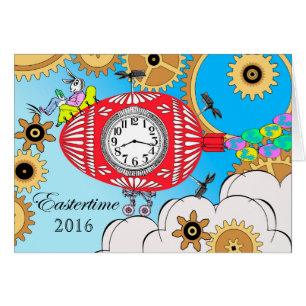 Custom Front Easter, Date Specific, Steampunk Cards