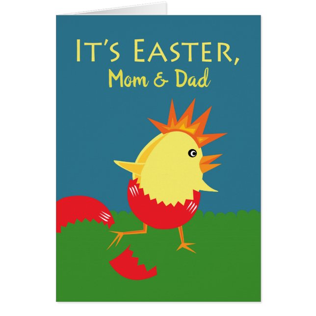 Custom Front Easter for Mom & Dad, Get Crackin' Cards (Front)