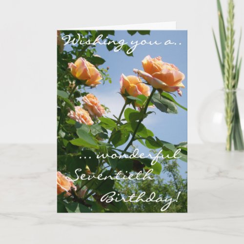 Custom Front Pink Alchemist Roses Birthday Any Age Card