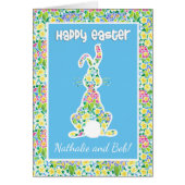 Custom Front Primroses Cute Bunny Rabbit Easter (Front)