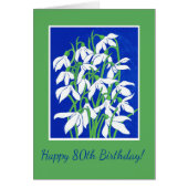 Custom Front Snowdrops Age-Specific Birthday (Front)