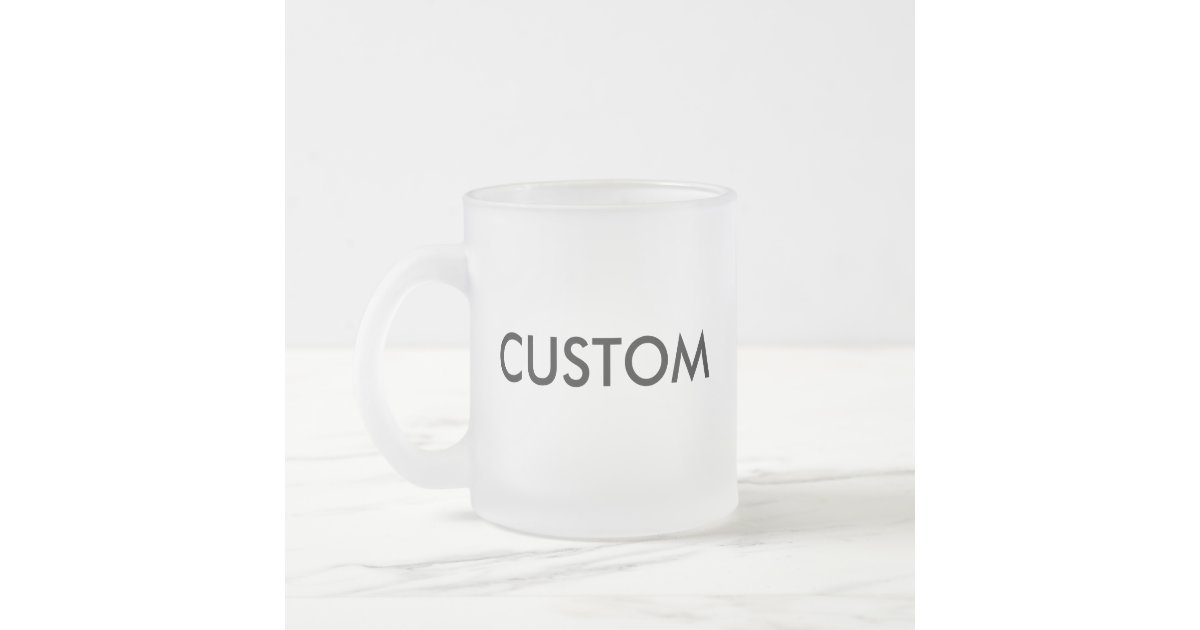 10oz Frosted Ombre Sublimation Coated Glass Coffee Mug – MJT Custom Designs