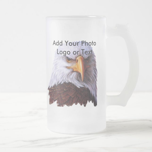 Custom Frosted Glass Stein (Right)