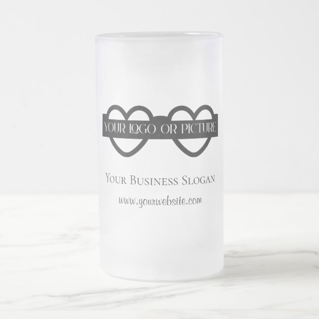 Custom Frosted Logo Beer Mug (Center)