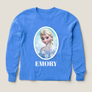 Custom Frozen's Queen Elsa Snowflake Frame Tri-Blend Shirts