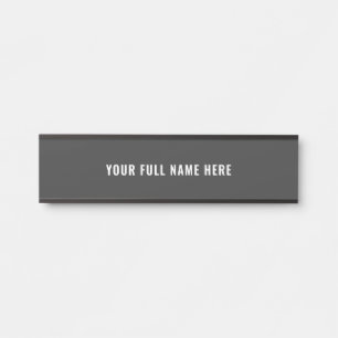 Custom Full Name Door Sign Your Colors and Font