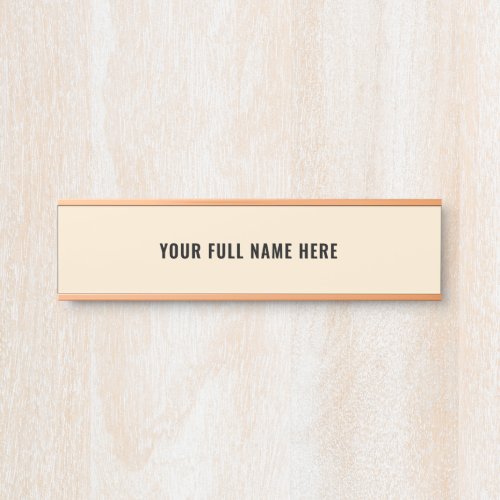 Custom Full Name Door Sign _ Your Colors and Font