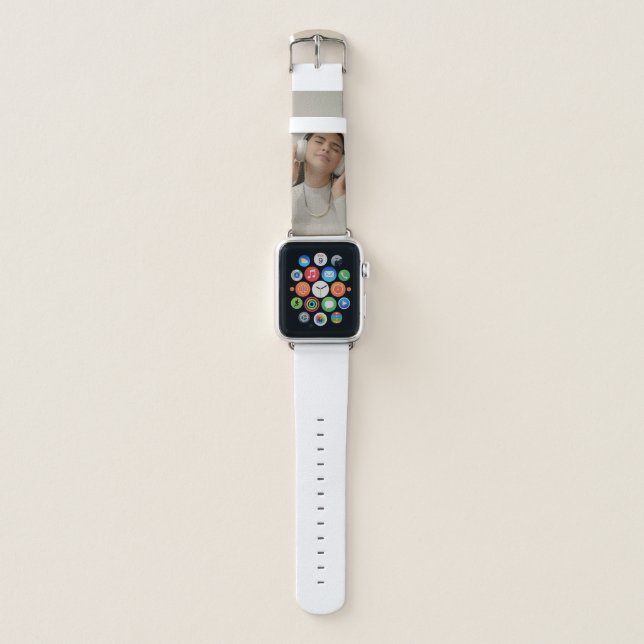 Custom Full Photo Modern   Apple Watch Band (Front)