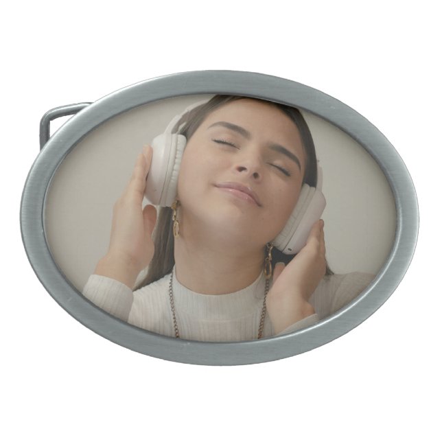 Custom Full Photo Modern   Belt Buckle (Front)