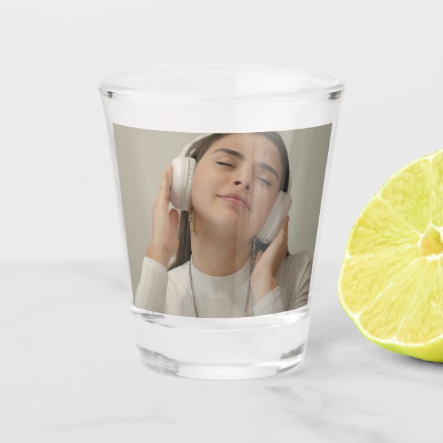 Custom Full Photo Modern  Shot Glass (Front)