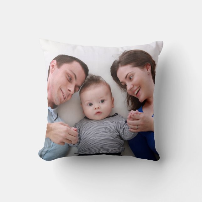 Custom Full Photo Throw Pillow (Front)