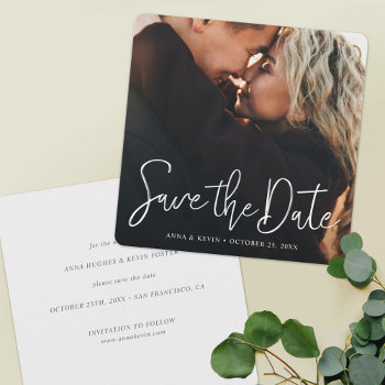 Custom Full Photo Wedding Save The Date by goattreedesigns at Zazzle