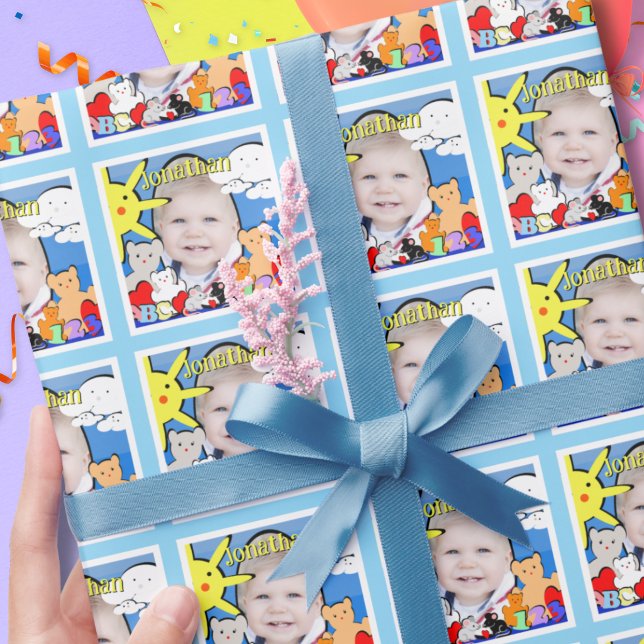 Custom Fun Cute Animals Birthday  Wrapping Paper (Creator Uploaded)