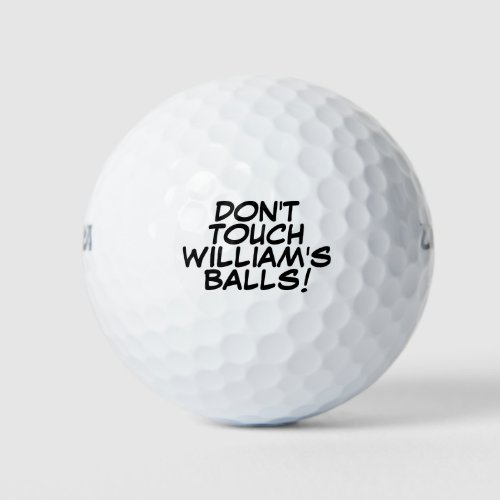 Custom Fun Message and Name Golf Balls