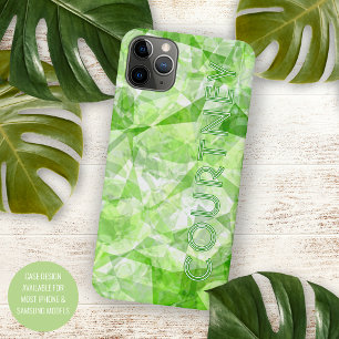 Custom Fun Modern Retro Polygon Mosaic Art Pattern iPhone 11Pro Max Case