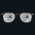 Custom Fun Party Red Back Spider Retro Sunglasses<br><div class="desc">Party Glasses featuring a red back on the lenses. Your own personal fun.
 Enough to give anyone a scare seeing a Redback Spider in front of you. 
The Redback spider is Red and Black and is hanging down from its own spider web.
A custom fun gift.</div>