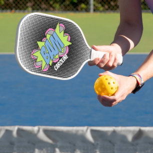 Custom Fun Vintage Comic Book Pop Art Style BAM Pickleball Paddle