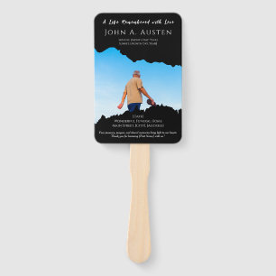 Custom Funeral Fan Remembered with Love