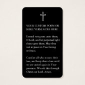 Custom Funeral Prayer Card (Back)