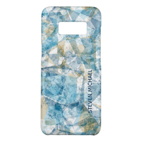 Custom Funky Cool Retro Polygon Mosaic Art Pattern Case_Mate Samsung Galaxy S8 Case
