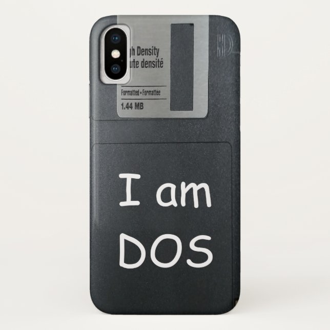 Custom funny 3" floppy disk iphone x phone case (Back)
